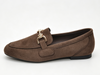 WOMEN'S HORSEBIT MATTER SUEDE FLAT LOAFER