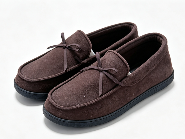 MEN'S MICRO SUEDE CLOSED BACK LOAFER SLIPPER