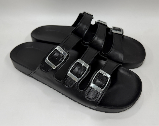 WOMEN'S THREE-STRAP SLIDE SANDAL