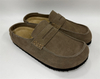 WOMEN'S FAUX SUEDE LOAFER MULE SLIDE