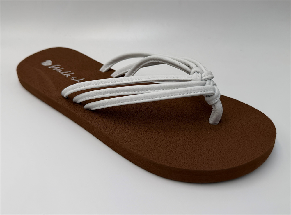 WOMEN'S KNOTTED MULTI STRAP FLIP FLOP