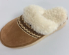 WOMEN'S ETHNIC GEOMETRIC STITCH MULE SLIPPER