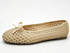 WOMEN'S CORCHET BOW BALLET FLAT SHOE