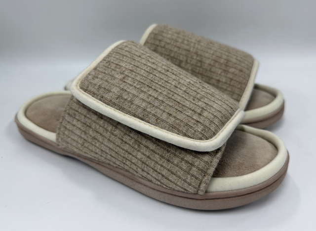 WOMEN'S KNIT STRAP SLIDE SLIPPER