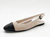 WOMEN'S TWO TONE SLINGBACK FLAT SANDAL