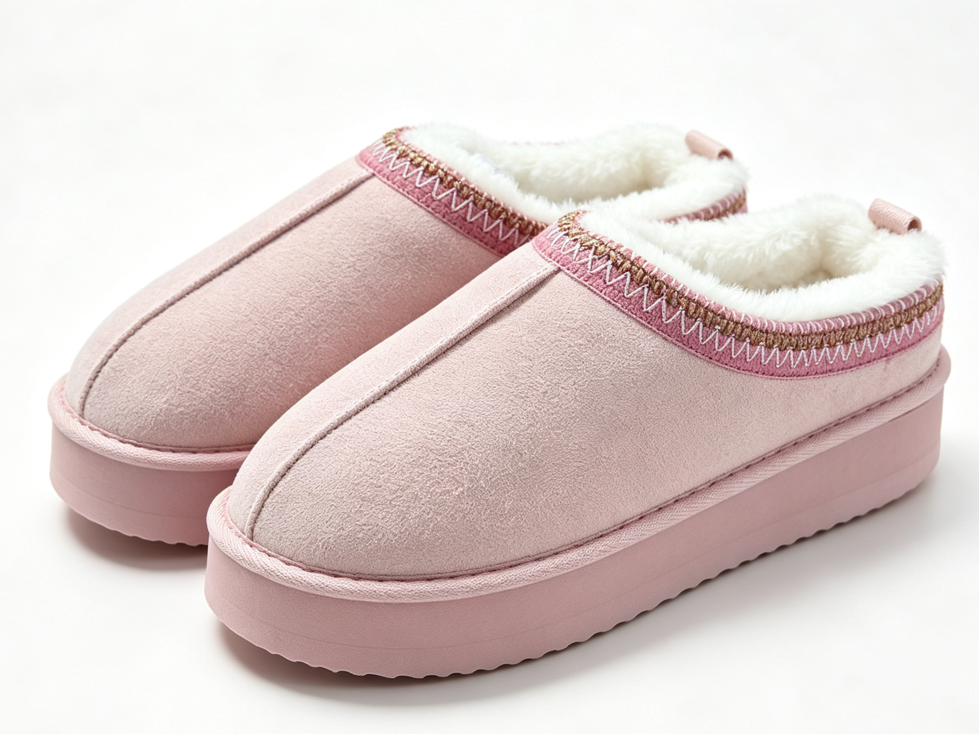 WOMEN'S KNITTED COLLAR MINI WINTER ANKLE BOOT SLIPPER