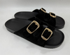WOMEN'S DOUBLE BUCKLE SLIDE SANDAL
