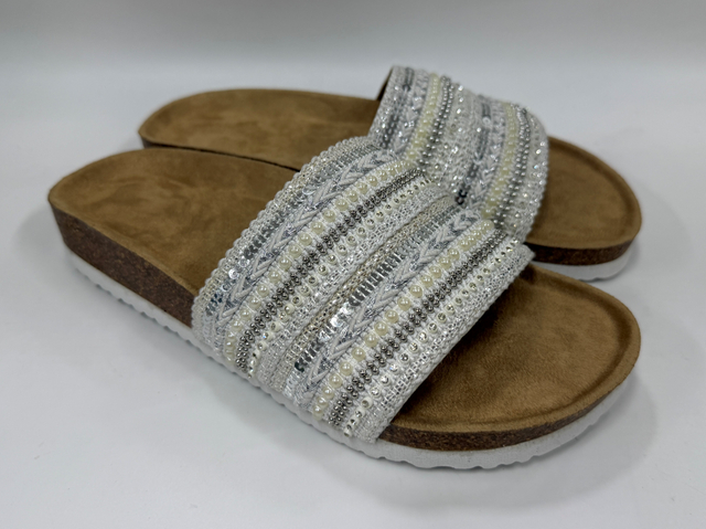 WOMEN'S BEADED BOHO FOOTBED