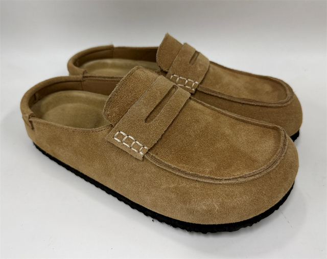 WOMEN'S FAUX SUEDE LOAFER MULE SLIDE