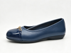 WOMEN'S TWO TONE PATENT PU BALLET FLATS