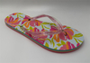 WOMEN'S TROPICAL FLORAL GLITTER STRAP FLIP FLOP