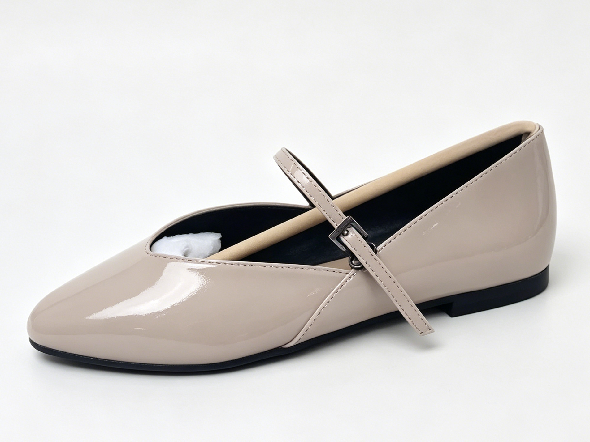 WOMEN'S PATENT MARY JANE POINTED FLATS