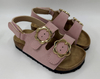 KIDS FLOWER BUCKLE FOOTBED SANDAL