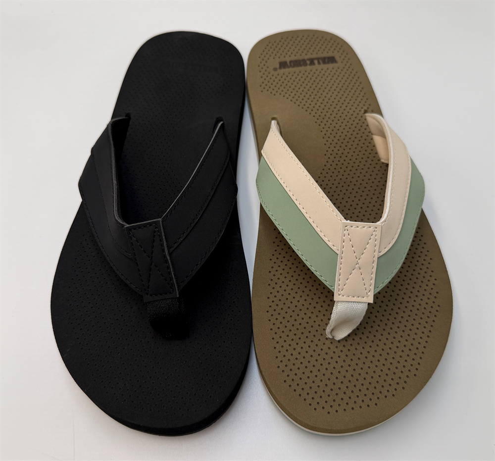 MEN'S TWO TONE COLOR BLOCK FLIP FLOP