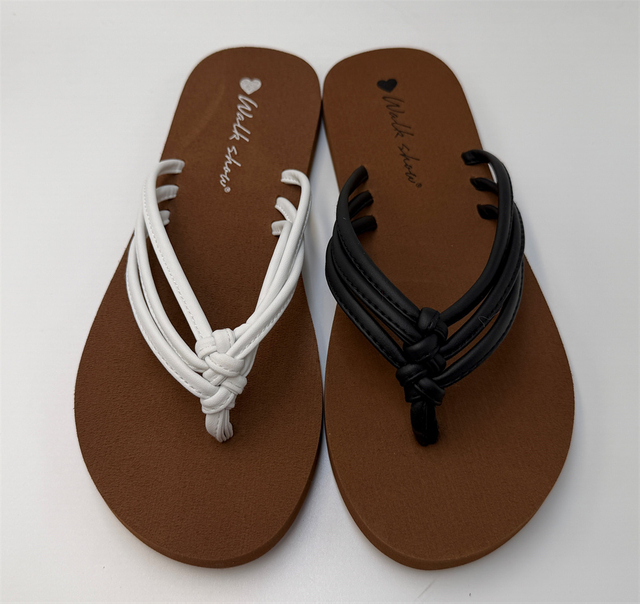 WOMEN'S KNOTTED MULTI STRAP FLIP FLOP